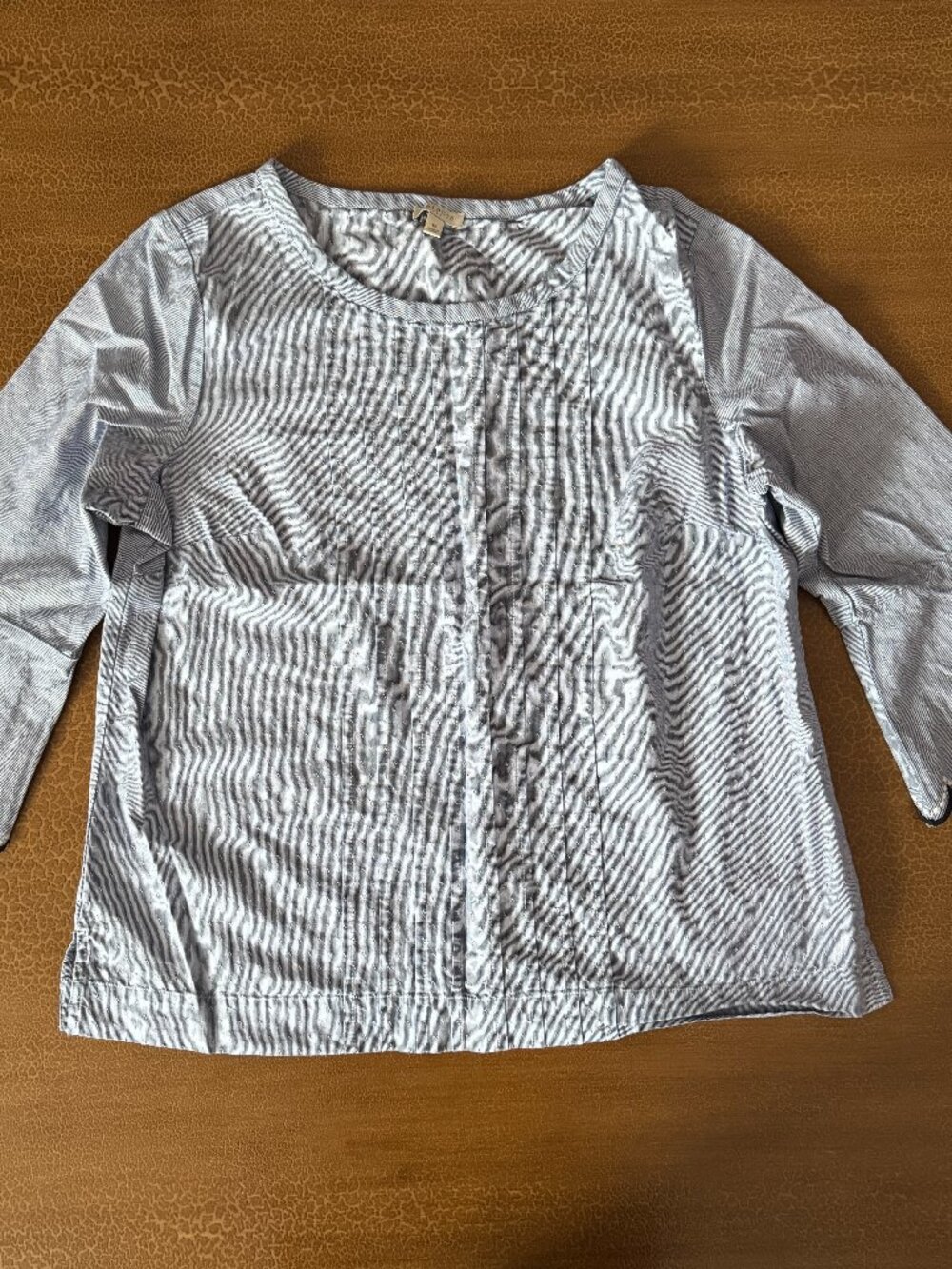 Talbot Blue Pleated Front Shirt - Size Medium
